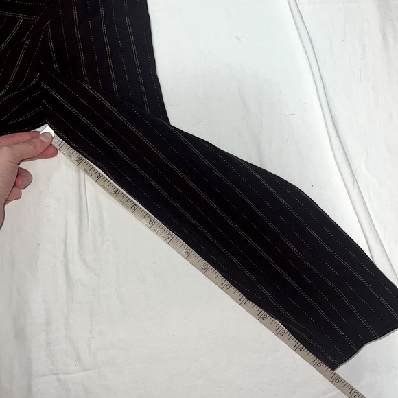 Thierry Mugler Vintage 1980’s Brown Wool Striped Suit Pant Set, size 42 - Picture 11 of 17